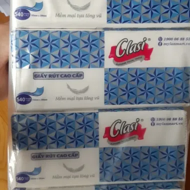 Giấy RÚT Kim Cương Clasi My Lan 3 Lớp - Combo 4 Bịch 540 Tờ Tiết Kiệm 6 Giấy RÚT Kim Cương Clasi My Lan 3 Lớp - Combo 4 Bịch 540 Tờ Tiết Kiệm 6