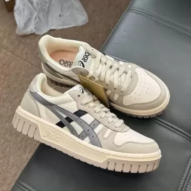 Giày sneaker Asics Court MZ Cream Black Gum Nam Nữ, giày asics dáng thể thao bản Cao Cấp siêu đẹp