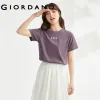 GIORDANO WOMEN 100% Cotton capybara embroidery short sleeve tee 05395383 4