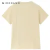 GIORDANO WOMEN 100% Cotton capybara embroidery short sleeve tee 05395383 5