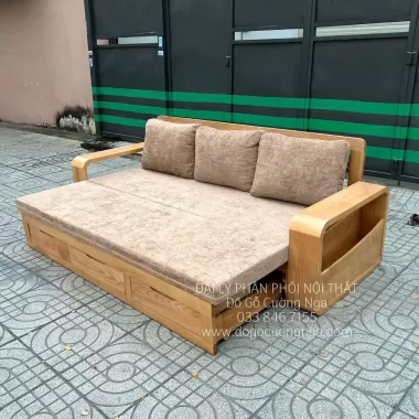 Giường rút gọn - Sofa giường rút gọn bằng gỗ thông 7 Giường rút gọn - Sofa giường rút gọn bằng gỗ thông 7