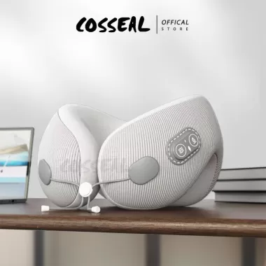 Gối Cổ U Massage Cosseal Công Thái Học Kê Cổ Cao Su Non Văn Phòng Chống Đau Mỏi Vai Gáy Tựa Cổ