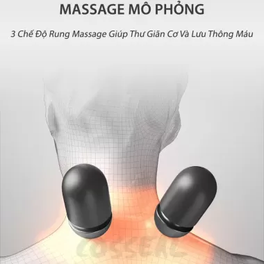 Gối Cổ U Massage Cosseal Công Thái Học Kê Cổ Cao Su Non Văn Phòng Chống Đau Mỏi Vai Gáy Tựa Cổ