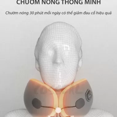 Gối Cổ U Massage Cosseal Công Thái Học Kê Cổ Cao Su Non Văn Phòng Chống Đau Mỏi Vai Gáy Tựa Cổ
