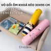 gối dài đôi poly cotton vỏ có khoá kéo tháo dời được vỏ