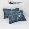 gối dài đôi poly cotton vỏ có khoá kéo tháo dời được vỏ 10