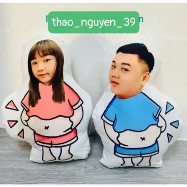 Gối In Mèo Xấu Xí Chó Mèo Người Vui Nhộn - Giảm 17% Chỉ 170k