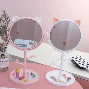 Gương Để Bàn Tai Mèo Xoay 360° Cute - Gương Trang Điểm Nội Địa Trung Giá Rẻ 11880đ 4