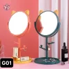 Gương Trang Điểm Mini Để Bàn Xoay 360 Độ Hình Tròn/ Vuông – Gương Nhỏ Lúa Mạch Để Bàn