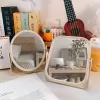 Gương Trang Điểm Mini Để Bàn Xoay 360 Độ Hình Tròn/ Vuông – Gương Nhỏ Lúa Mạch Để Bàn 3