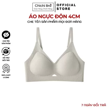 [ HÀNG LOẠI 1 ] Áo Ngực Áo Lót Áo Bra Nữ Chất Su Mỏng Không Gọng Có Mút Đệm Gom Quả Chống Xệ CHICHI 048 5