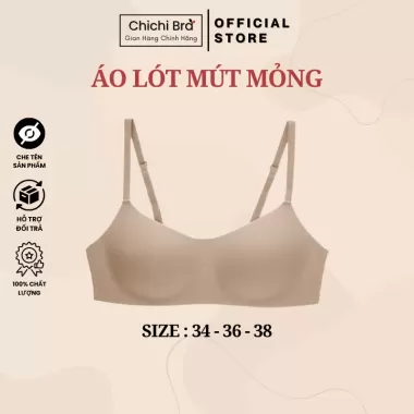 [ HÀNG LOẠI 1 ] Áo Ngực Áo Lót Áo Bra Nữ Chất Su Mỏng Không Gọng Có Mút Đệm Gom Quả Chống Xệ CHICHI 048 7