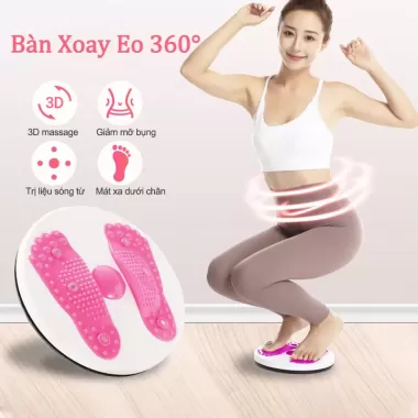 [ Hàng Loại 1 ] Đĩa Xoay Eo 360 Độ Tập Thể Dục Giảm Mỡ Bụng Với Bàn Xoay Hình Bàn Chân Có Độ Ma Sát Cao 1