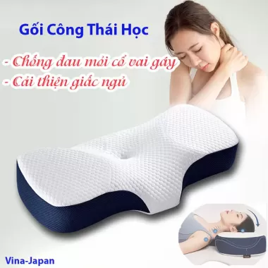 ( hàng mới về ) Gối Tình Yêu Memory Foam - Gối Công Thái Học Giảm Đau Vai Gáy, Ngủ Ngon, Nằm Sấp 6