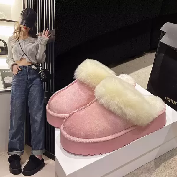 Cách phối giày sục lông da lộn siêu ấm cho phong cách unisex mùa đông