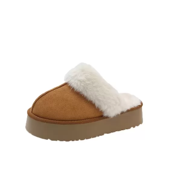 Hình ảnh sản phẩm [Hàng Q.Chau] Sục lông da lộn siêu ấm unisex, sục da lộn sục củ khoai cho nam nữ