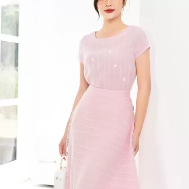 [HOẢ TỐC] Set Bộ Đũi Trơn Dài Cổ Phối Ren Đính Charm Gấu Siêu Yêu By Vy Vy Boutique 7