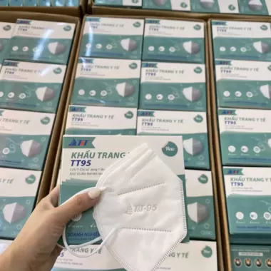 Hộp 10 chiếc khẩu trang KN95 T ^ T có 5 lớp chống bụi và kháng khuẩn, khẩu trang y tế người lớn 4