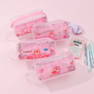 Hộp Bút Nước Trong Suốt Gấu Dâu Loopy Capybara Đáng Yêu - Giảm 16% Chỉ 45k 6