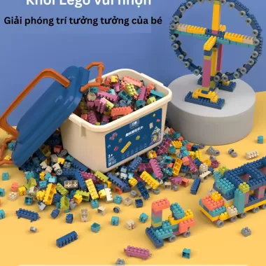 Hộp đồ chơi xếp hình cho bé trai và gái 300 chi tiết Toy Story mô hình lắp ráp từ 2 đến 7 tuổi 4