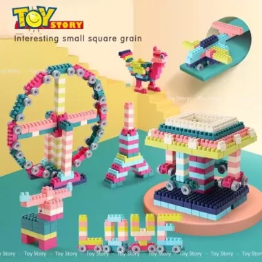 Hộp đồ chơi xếp hình cho bé trai và gái 300 chi tiết Toy Story mô hình lắp ráp từ 2 đến 7 tuổi 5