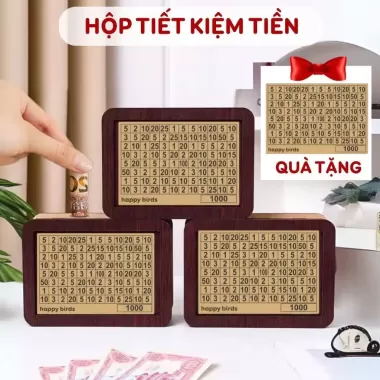 Hộp đựng tiền tiết kiệm gỗ hiện đại giúp lên kế hoạch chi tiêu làm quà tặng đồ decor độc đáo Mono 4 Hộp đựng tiền tiết kiệm gỗ hiện đại giúp lên kế hoạch chi tiêu làm quà tặng đồ decor độc đáo Mono 4