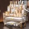 Hộp đựng trong suốt có nắp Hộp đựng để bàn bằng acrylic sang trọng, bấm để mở nắp 1
