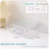 Hộp đựng trong suốt có nắp Hộp đựng để bàn bằng acrylic sang trọng, bấm để mở nắp 3