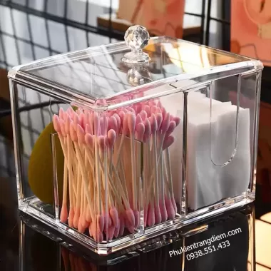 Hộp đựng trong suốt có nắp Hộp đựng để bàn bằng acrylic sang trọng, bấm để mở nắp 5 Hộp đựng trong suốt có nắp Hộp đựng để bàn bằng acrylic sang trọng, bấm để mở nắp 5