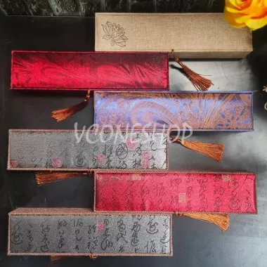 Hộp Gỗ Đựng Quạt 31cm Gấm Rồng Phượng Hoàng Cung Cosplay Cổ Trang Giá 52.000₫ 5