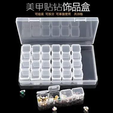 Hộp Nhựa Tổ Ong 28 Ô Trong Suốt Đựng Màu - Phụ Kiện Giá Rẻ Chỉ 7000đ