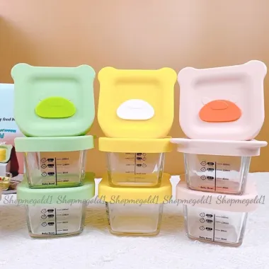 Hộp Trữ Đông Ăn Dặm Cho Bé - Cốc Nấu Cháo Thủy Tinh Lamkids Giá Rẻ 45k 5