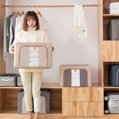 Hộp Vải Kệ Tủ Đa Năng GD11 - Đựng Đồ Tiện Lợi, Gọn Gàng & Trang Trí Nhà Cửa Giá Chỉ 50k!