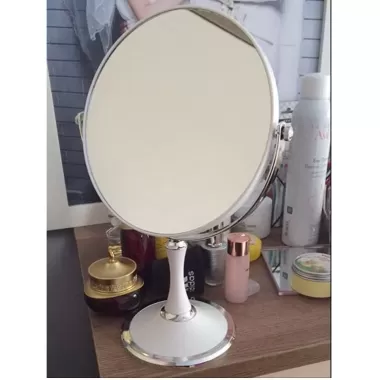 JULYHOT Có Thể Gập Lại Gương Trang Điểm Để Bàn Xoay 360 Độ Gương Công Chúa Hai Mặt Di Động Có Chân Đế Gương Tròn Vuông Nhà Massivedeals