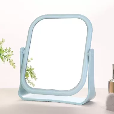 JULYHOT Có Thể Gập Lại Gương Trang Điểm Để Bàn Xoay 360 Độ Gương Công Chúa Hai Mặt Di Động Có Chân Đế Gương Tròn Vuông Nhà Massivedeals