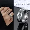 K2nightfee Mới Hợp Thời Trang Xoay Cỏ Ba Lá Giảm Căng Thẳng Có Thể Điều Chỉnh Nhẫn Dành Cho Nữ Thời Trang Ngón Tay Mở Nhẫn Trang Sức Hàng Ngày Cô Gái Quà Tặng VN