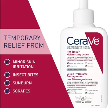 Kem Dưỡng Ẩm CeraVe Giảm Ngứa Itch Relief 340g - Chăm Sóc Da Khô, Phục Hồi 340.000₫