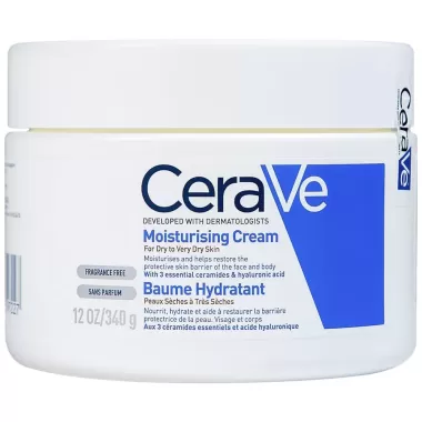 Kem dưỡng ẩm toàn thân Cerave Moisturizing Cream Body 340g (cơ thể và da mặt)