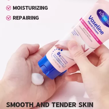 Kem Dưỡng Da Tay Vaseline KORMESIC Dưỡng Ẩm, Làm Dịu, Bổ Sung Độ Ẩm Cho Da, Chống Nhăn, Lão Hoá, Nứt Nẻ 7