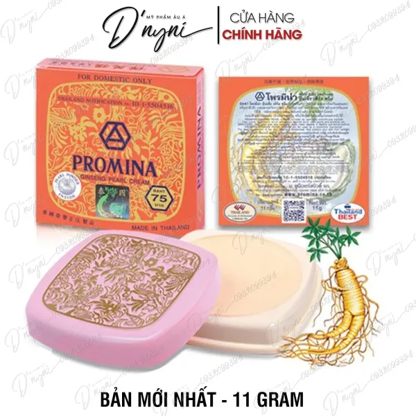 Hình ảnh sản phẩm Kem Dưỡng Trắng Da PROMINA GINSENG PEARL CREAM 11g Thái Lan - Giảm 20% chỉ còn 79.000đ