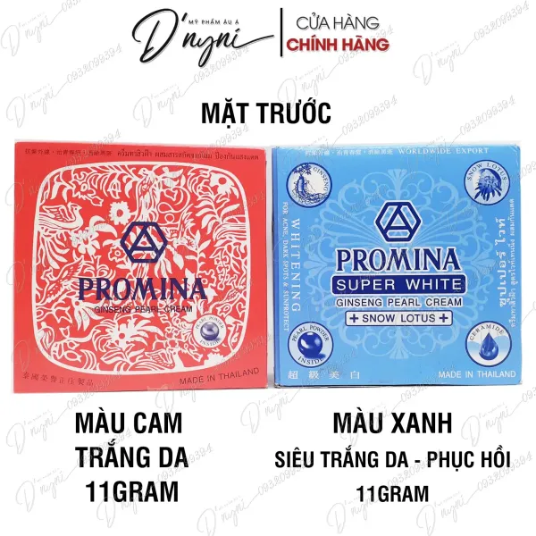 Hình ảnh sản phẩm Kem Dưỡng Trắng Da PROMINA GINSENG PEARL CREAM 11g Thái Lan - Giảm 20% chỉ còn 79.000đ