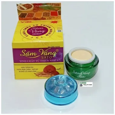 Kem Sâm Vàng Sato Dưỡng Trắng, Mụn, Nám - Giảm 44000đ chỉ còn 149000đ