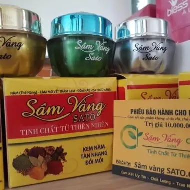 Kem Sâm Vàng Sato Dưỡng Trắng, Mụn, Nám - Giảm 44000đ chỉ còn 149000đ