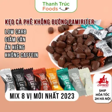 Kẹo Cà Phê Không Đường Giảm Cân 100g - Ăn Kiêng An Toàn Giá Tốt 21000đ