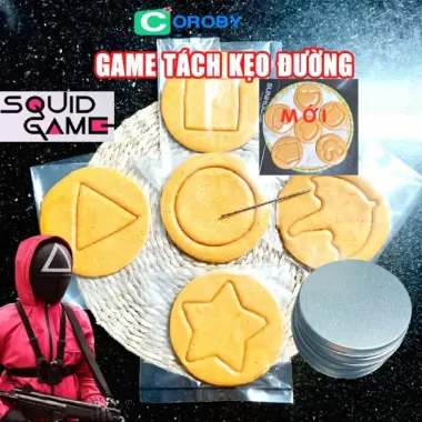 Kẹo Đường Dalgona 50g Squid Game Siêu Đập Trò Tách Kẹo Giá Cực Sốc Chỉ 40.000đ 3 Kẹo Đường Dalgona 50g Squid Game Siêu Đập Trò Tách Kẹo Giá Cực Sốc Chỉ 40.000đ 3