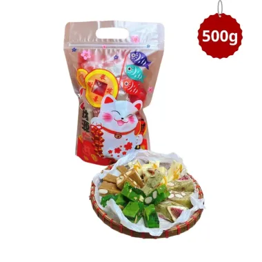 Kẹo Nougat Ít Ngọt Mix Hoa Quả Sấy & Hạt Dinh Dưỡng 500gr - Giảm từ 86436 còn 68600 VND 6 Kẹo Nougat Ít Ngọt Mix Hoa Quả Sấy & Hạt Dinh Dưỡng 500gr - Giảm từ 86436 còn 68600 VND 6