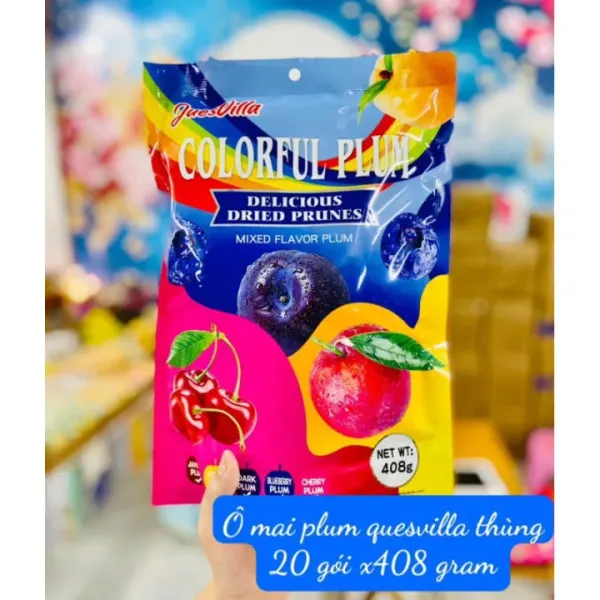 Hình ảnh sản phẩm Kẹo Ô Mai Colorful Plum MIX Vị - Giảm Giá 27999đ,Gói 408gr Ngon