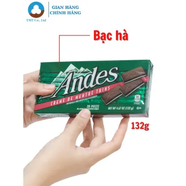 Kẹo Socola Andes Bạc Hà Sữa Chính Hãng Giảm 19% - Cực Mê 132g