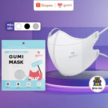 Khẩu Trang 5D Gumi Kháng Khuẩn Lọc Bụi PM2.5 3 Lớp - Giảm 20% Chỉ 40600đ 6