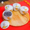 Khay Đựng Bánh Kẹo 4 Ngăn Tách Rời Cao Cấp - Khay Mứt Tết Sang Trọng Giá Rẻ 175k